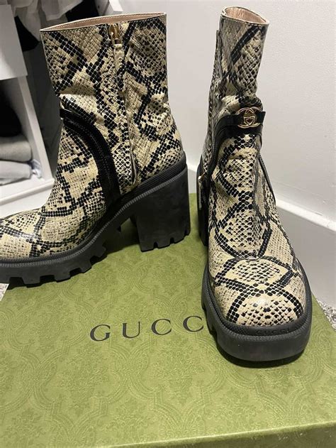 gucci bamboo edt boots|gucci snakeskin boots.